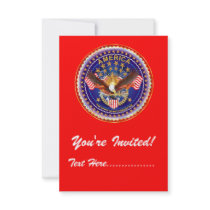 Invitation 3.5" x 5" America not forgotten....