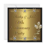 Invitation 50th Wedding Anniversary Party Gold
