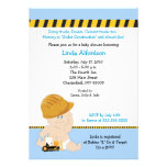 Invitation 5x7 de baby shower de TRAVAILLEUR DE LA