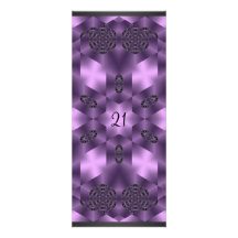 Invitation Abstract Purple & Black