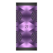 Invitation Abstract Purple & Black