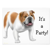 Invitation anglaise de bouledogue