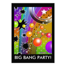 Invitation - ART de POP de TROUS NOIRS de BIG BANG