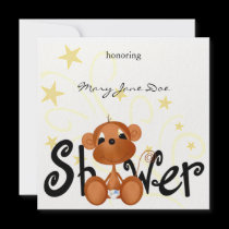 Invitation Baby Shower Jungle Baby invitations