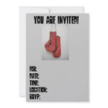 Invitation Birthday or Any Boxing Gloves