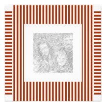 Invitation Birthday Stripe Red White Photo