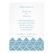 Invitation bleue marocaine
