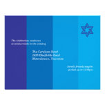 Invitation bleue tonale de réception de Mitzvah de
