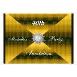 Invitation brûlée de partie