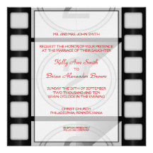 Invitation carrée de cinéma