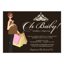 Invitation chic de maman baby shower