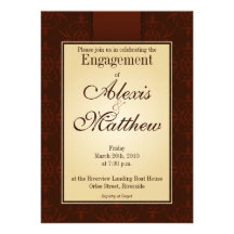 Invitation - Cocoa Orlee Pattern