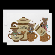 Invitation Coffee Teddy's invitations