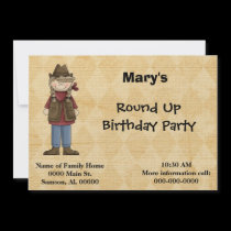 Invitation-Cowgirl Birthday Party invitations