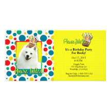 Invitation Cupcake - American Eskimo Picture Card