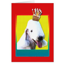 Invitation Cupcake - Bedlington Terrier Cards