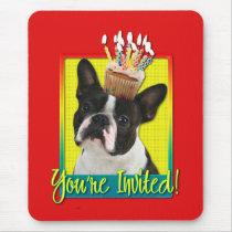 Invitation Cupcake - Boston Terrier