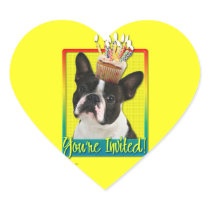 Invitation Cupcake - Boston Terrier