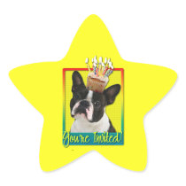 Invitation Cupcake - Boston Terrier