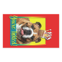 Invitation Cupcake - Bulldog - Dark