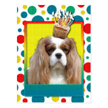 Invitation Cupcake - Cavalier - Blenheim Postcard