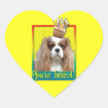 Invitation Cupcake - Cavalier - Blenheim Heart Stickers