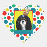 Invitation Cupcake - Cavalier - TriColor Heart Stickers
