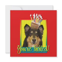 Invitation Cupcake - Collie - Caroline
