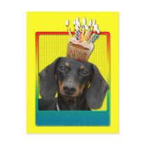 Invitation Cupcake - Dachshund - Winston