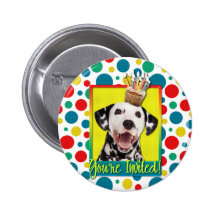 Invitation Cupcake - Dalmatian Button