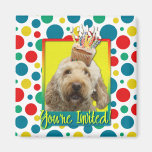 Invitation Cupcake - GoldenDoodle Refrigerator Magnets