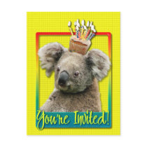 Invitation Cupcake - Koala Postcards