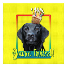 Invitation Cupcake - Labrador - Black - Gauge