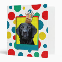 Invitation Cupcake - Labrador - Black - Gauge 3 Ring Binders