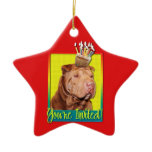 Invitation Cupcake - Shar Pei - Lucky Christmas Tree Ornaments