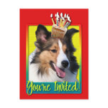 Invitation Cupcake - Sheltie Post Cards