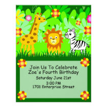Invitation d'amis de jungle invitations