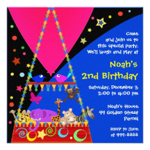 Invitation d'anniversaire de enfant : Ballon à air