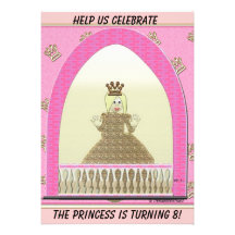 Invitation d'anniversaire de la Reine de château