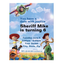 Invitation d'anniversaire de Toy Story