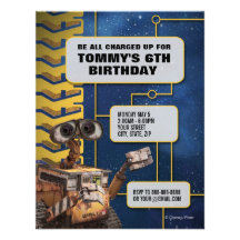 Invitation d'anniversaire de WALL-E