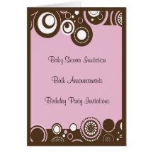 Invitation de baby shower cartes de vœux
