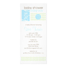 Invitation de baby shower de garçon - à la mode