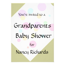 Invitation de baby shower de grands-parents