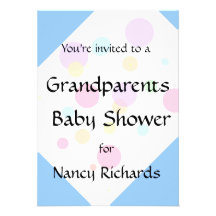 Invitation de baby shower de grands-parents - bébé