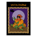 Invitation de baby shower de Halloween Carte De Vœux