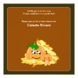 invitation de baby shower de Halloween des citroui