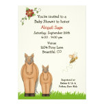 Invitation de baby shower de jument et de poulain 