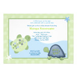 Invitation de baby shower de récif de tortue - ver