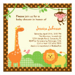 Invitation de baby shower de safari de jungle